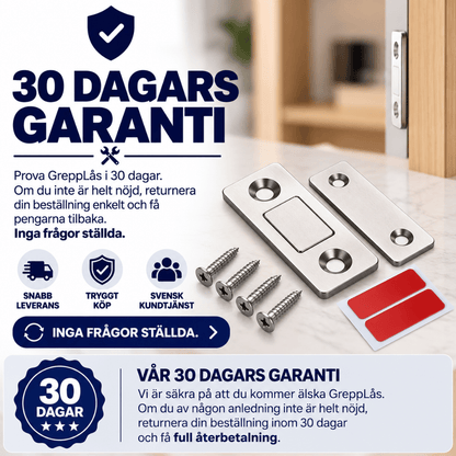GreppLås - Magnetiskt skåplås som håller skåpdörren stängd