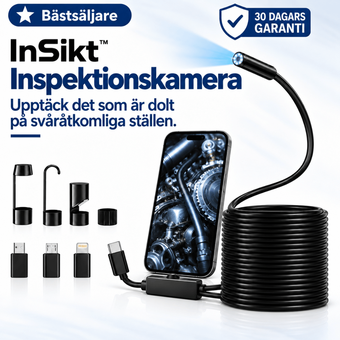 InSikt Inspektionskamera - Se och nå dit du inte når
